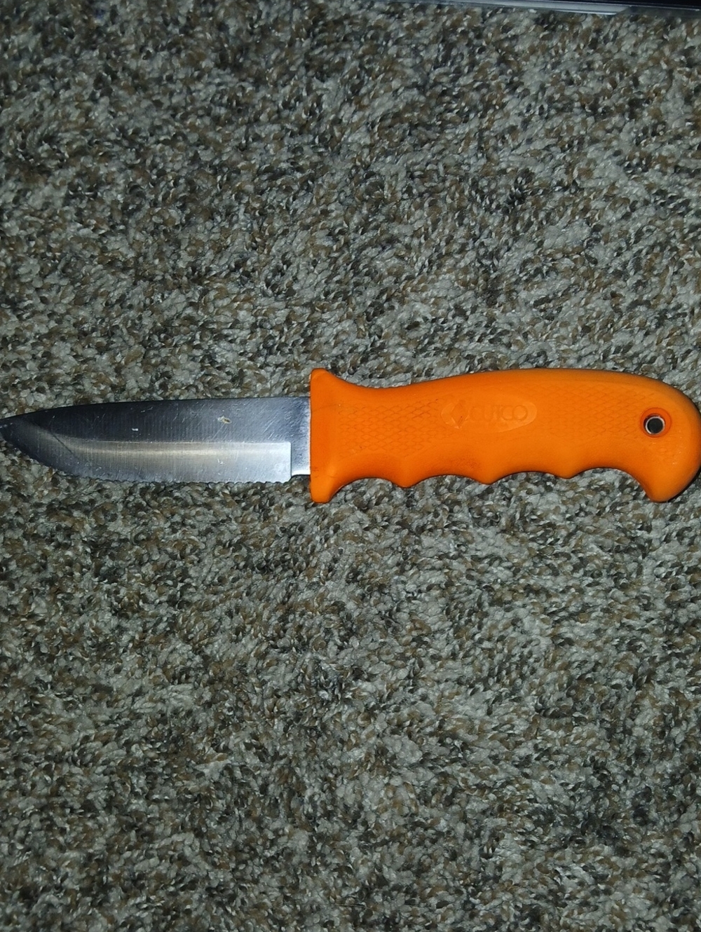 Cutco Clip Point Outdoor Knife 5719 Orange Handle (No Sleeve)